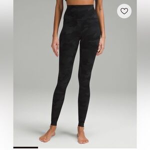 Lululemon Align 28” Leggings in Black Camo